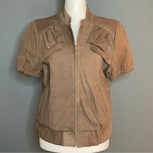 Twelfth Street by Cynthia Vincent Leather Jacket Size 10